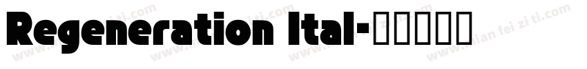 Regeneration Ital字体转换
